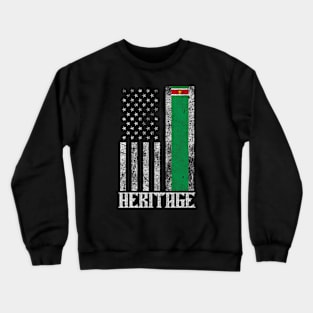 Suriname Hispanic Heritage destressed flag Crewneck Sweatshirt